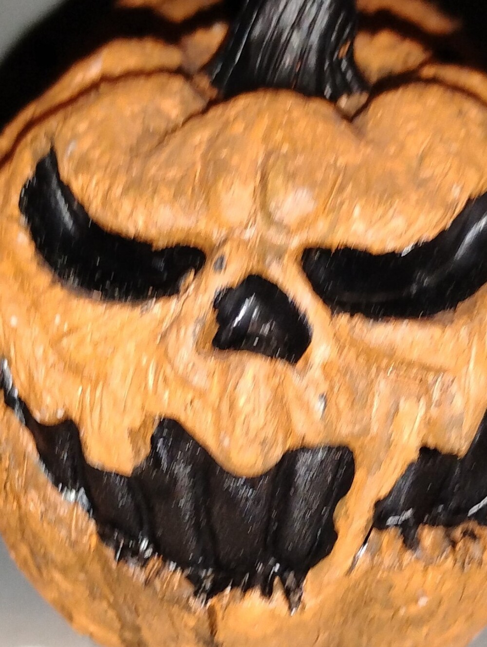 Orange & Black Spooky Pumpkin Halloween Decoration